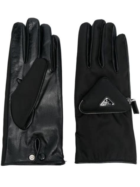 grau Prada Handschuhe für Herren 